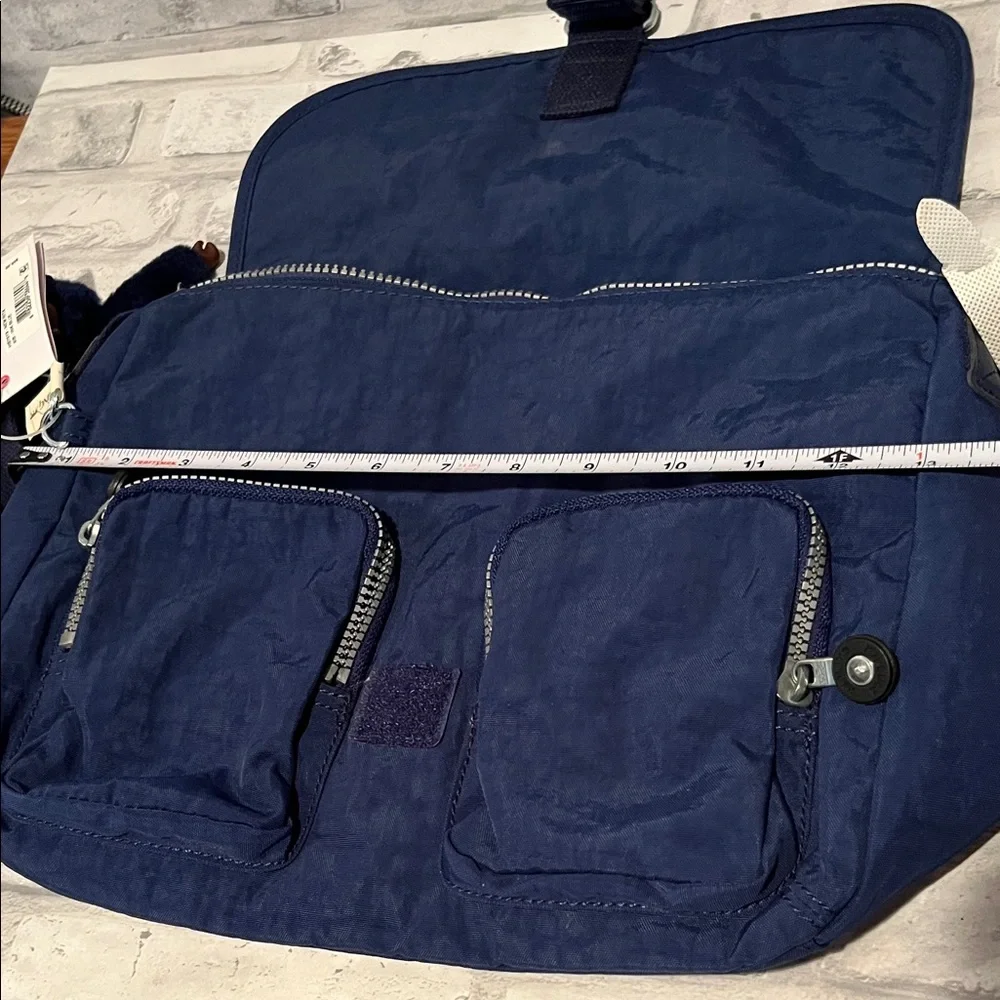 Kipling ape Dark Blue Messenger Bag hobo diaper lunch new Rita ink blue